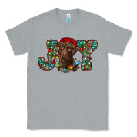 Heather Grey labrador retriever christmas joy Classic Tee - RanaPortraitStore