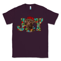 Plum labrador retriever christmas joy Classic Tee - RanaPortraitStore