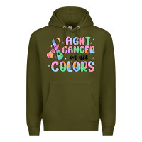 Army Green fight cancer in all colors Premium Hoodie - MaliasSmallBusiness