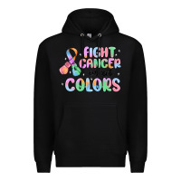 Black fight cancer in all colors Premium Hoodie - MaliasSmallBusiness
