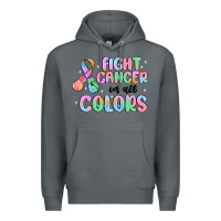 Rock fight cancer in all colors Premium Hoodie - MaliasSmallBusiness