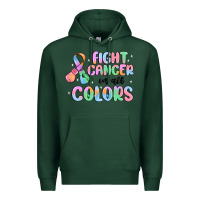 Sports Green fight cancer in all colors Premium Hoodie - MaliasSmallBusiness