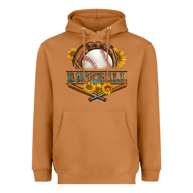 Western Baseball With Sunflower Heavyweight Hoodie by BundleAndBundleShop | Teevron