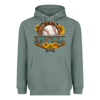 Sage western baseball with sunflower Heavyweight Hoodie - BundleAndBundleShop