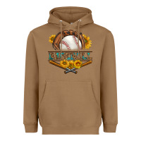 Toasted Coconut western baseball with sunflower Heavyweight Hoodie - BundleAndBundleShop