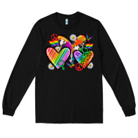 Black pride hearts Long Sleeve Tee - texasbilliewilder