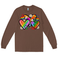 Chestnut pride hearts Long Sleeve Tee - texasbilliewilder
