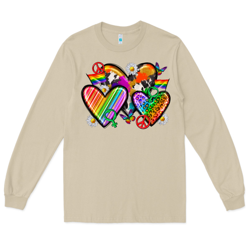 Pride Hearts Long Sleeve Tee by texasbilliewilder | Teevron
