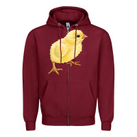 Burgundy chick Zipper Hoodie - RanaPortraitStore