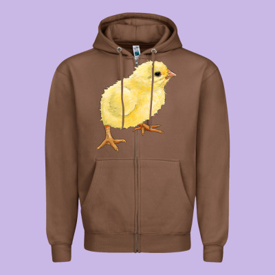 Chick Zipper Hoodie Designed By Ranaportraitstore