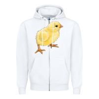 White chick Zipper Hoodie - RanaPortraitStore