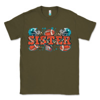 Army Green sister American football Classic Tee - Zillion Design Studio