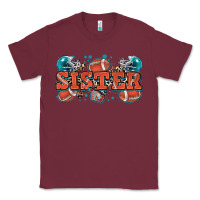 Burgundy sister American football Classic Tee - Zillion Design Studio