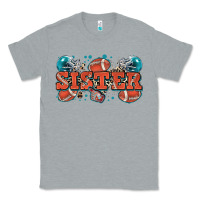 Heather Grey sister American football Classic Tee - Zillion Design Studio