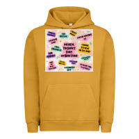Pigment Peanut Butter physical therapist daily affirmations Urban Hoodie - MaliasSmallBusiness