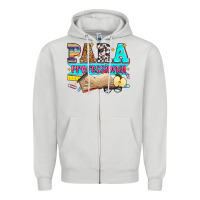 Dove Grey paraprofessional Zipper Hoodie - Zillion Design Studio
