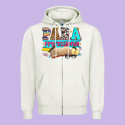 Paraprofessional Zipper Hoodie Designed By Zillion Design Studio