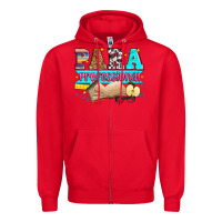 Red paraprofessional Zipper Hoodie - Zillion Design Studio