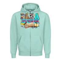 Seafoam paraprofessional Zipper Hoodie - Zillion Design Studio