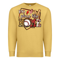 Antique Gold no place like home baseball Premium Sweatshirt - Jasminsmagicworld