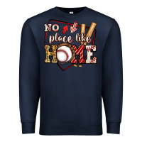 Navy no place like home baseball Premium Sweatshirt - Jasminsmagicworld