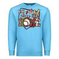Ocean Blue no place like home baseball Premium Sweatshirt - Jasminsmagicworld