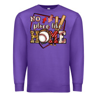 Purple no place like home baseball Premium Sweatshirt - Jasminsmagicworld