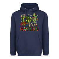 Navy cactus feliz navidad Heavyweight Hoodie - JahusDesignShop