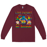 Burgundy pride gnomies Long Sleeve Tee - texasbilliewilder