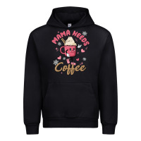 Black mama needs coffee Urban Hoodie - MaliasSmallBusiness