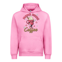 Fuchsia Pink mama needs coffee Urban Hoodie - MaliasSmallBusiness