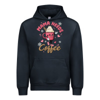 Navy mama needs coffee Urban Hoodie - MaliasSmallBusiness