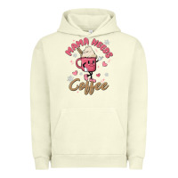 Pigment Pistachio mama needs coffee Urban Hoodie - MaliasSmallBusiness