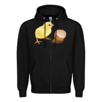 Black chick with egg Zipper Hoodie - RanaPortraitStore