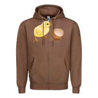 Chestnut chick with egg Zipper Hoodie - RanaPortraitStore