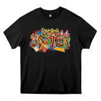 Black basketball sister Heavy Core Tee - CowhideDigitalArt