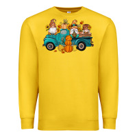 Lemon fall gnomes truck pumpkin sunflowers Premium Sweatshirt - Artiststas