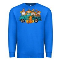True Royal fall gnomes truck pumpkin sunflowers Premium Sweatshirt - Artiststas