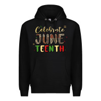 Black celebrate juneteenth Premium Hoodie - MaliasSmallBusiness