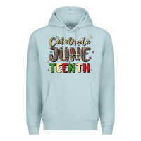 Blue Mist celebrate juneteenth Premium Hoodie - MaliasSmallBusiness