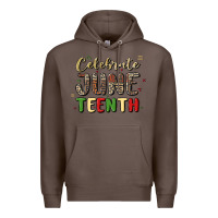 Coffee celebrate juneteenth Premium Hoodie - MaliasSmallBusiness