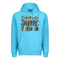 Ocean Blue celebrate juneteenth Premium Hoodie - MaliasSmallBusiness