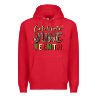 Red celebrate juneteenth Premium Hoodie - MaliasSmallBusiness