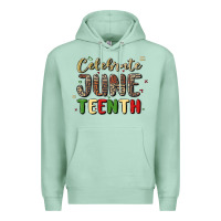 Seafoam celebrate juneteenth Premium Hoodie - MaliasSmallBusiness
