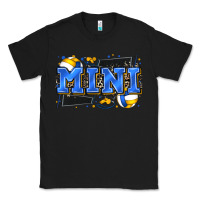 Black mini volleyball Classic Tee - Zillion Design Studio
