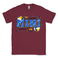 Burgundy mini volleyball Classic Tee - Zillion Design Studio