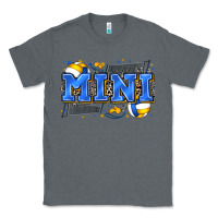 Charcoal Heather mini volleyball Classic Tee - Zillion Design Studio
