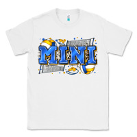 White mini volleyball Classic Tee - Zillion Design Studio