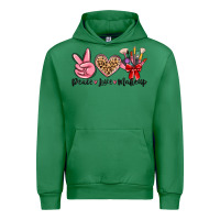 Emerald peace love makeup Urban Hoodie - MaliasSmallBusiness