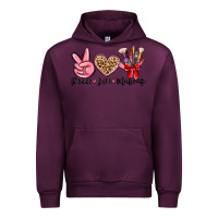 Mauve Wine peace love makeup Urban Hoodie - MaliasSmallBusiness